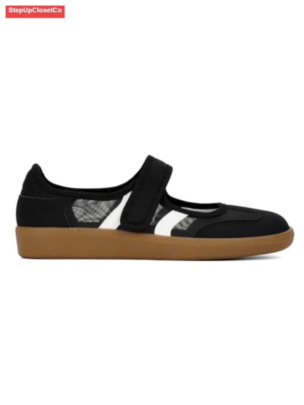 Mary Jane Sneakers Slip on Ballet Flats Retro Walking Shoes Hook and Loop